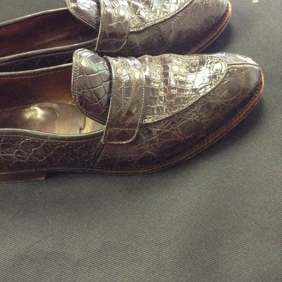 Edward Green custom Alligator shoes size 8-9 - Picture 3 of 7